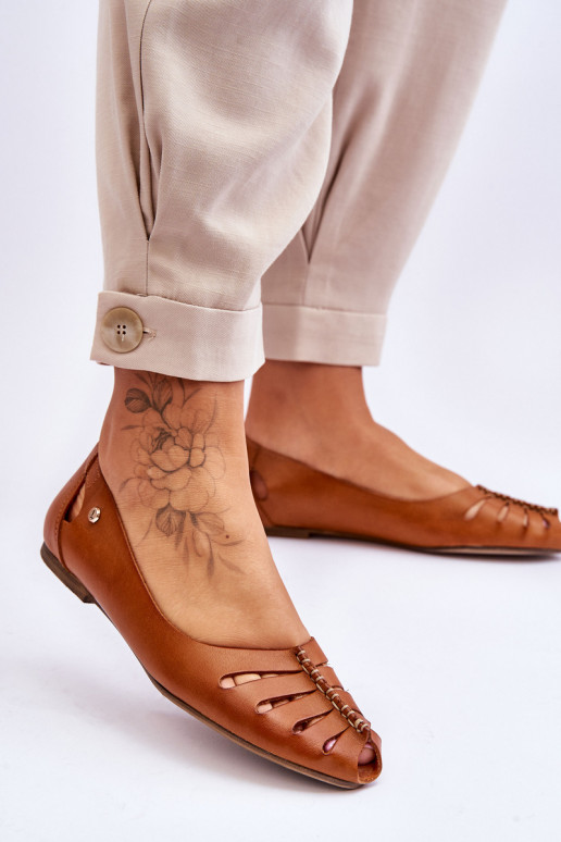 Zazoo 10009 Bailarinas cómodas de piel natural. Femenino color marrón Zazoo 10009 Bailarinas cómodas de piel natural. Femenino color marrón