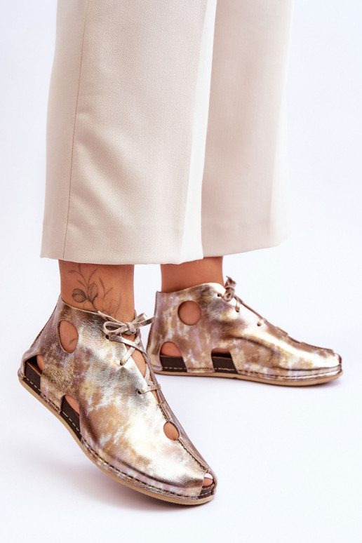 Piel Botas Tiene queciejka 03426-42 color dorado  Piel Botas Tiene queciejka 03426-42 color dorado