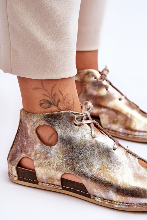 Piel Botas Tiene queciejka 03426-42 color dorado  Piel Botas Tiene queciejka 03426-42 color dorado