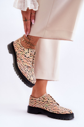 Femenino Piel zapatos modelo Oxford Tiene queciejka 04087-18 ActivadoranjaoAo-de color negro 2