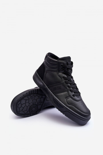 zapatillas Tiene quesculino Memory Foam Big Star KK174135 906 de color negro 2