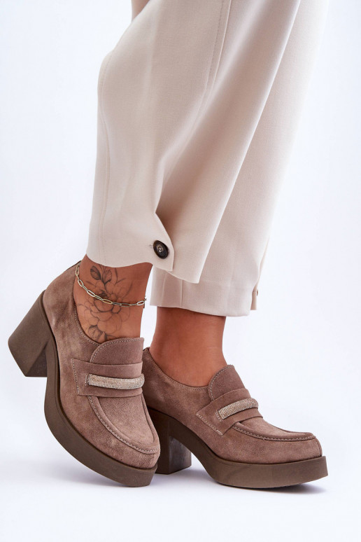 de gamuza zapatos con tacones con adornos beige Lemar Gelanor de gamuza zapatos con tacones con adornos beige Lemar Gelanor