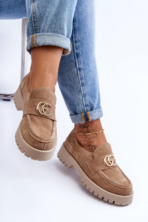 Femenino zapatos de gamuza con adornos beige Rosefalls Femenino zapatos de gamuza con adornos beige Rosefalls