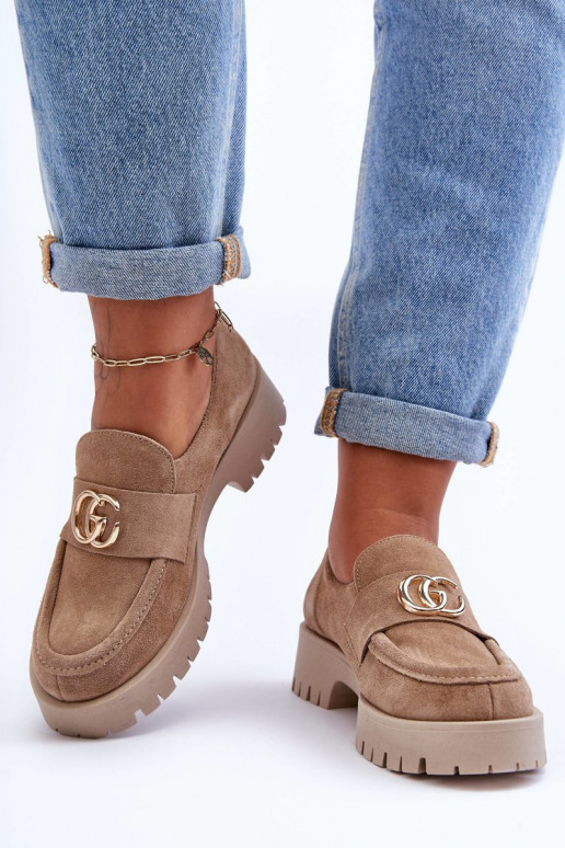 Femenino zapatos de gamuza con adornos beige Rosefalls Femenino zapatos de gamuza con adornos beige Rosefalls