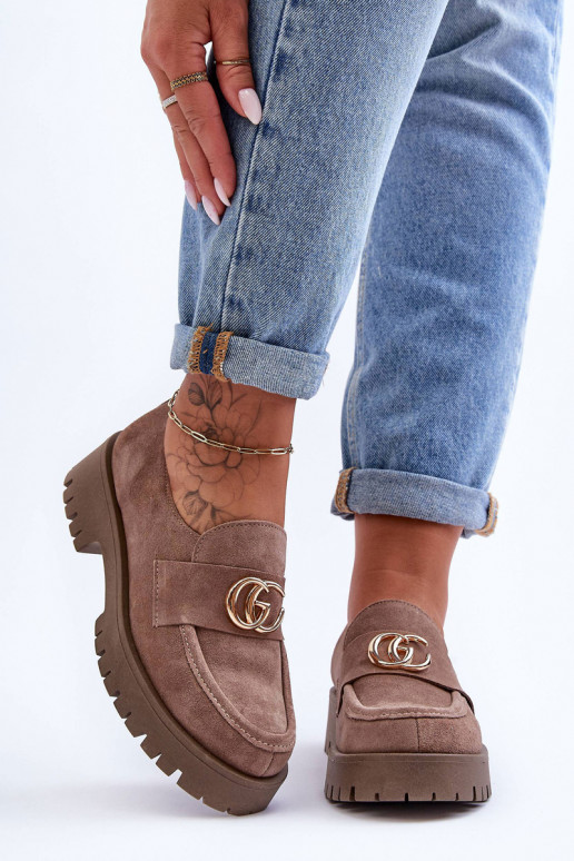 Femenino zapatos de gamuza con adornos beige Rosefalls Femenino zapatos de gamuza con adornos beige Rosefalls