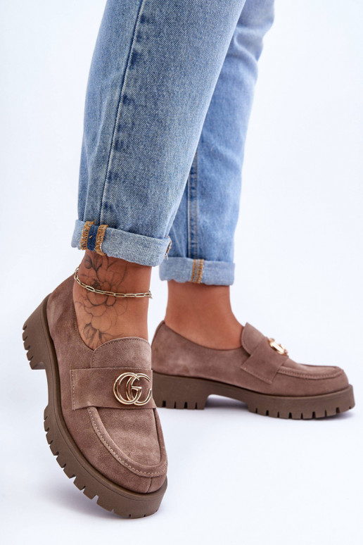 Femenino zapatos de gamuza con adornos beige Rosefalls Femenino zapatos de gamuza con adornos beige Rosefalls