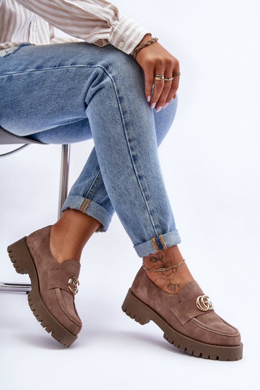 Femenino zapatos de gamuza con adornos beige Rosefalls Femenino zapatos de gamuza con adornos beige Rosefalls