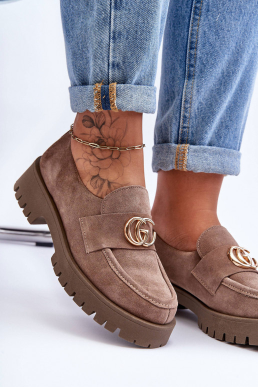 Femenino zapatos de gamuza con adornos beige Rosefalls Femenino zapatos de gamuza con adornos beige Rosefalls