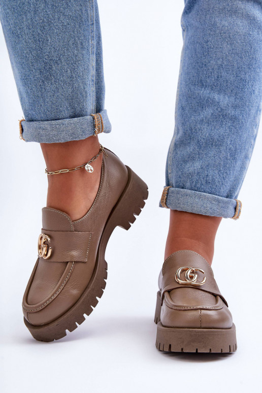 Zapatos de piel natural. con adornos beige Rosefalls Zapatos de piel natural. con adornos beige Rosefalls