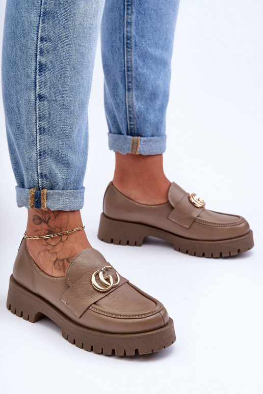 Zapatos de piel natural. con adornos beige Rosefalls Zapatos de piel natural. con adornos beige Rosefalls