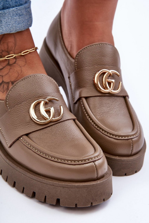 Zapatos de piel natural. con adornos beige Rosefalls Zapatos de piel natural. con adornos beige Rosefalls