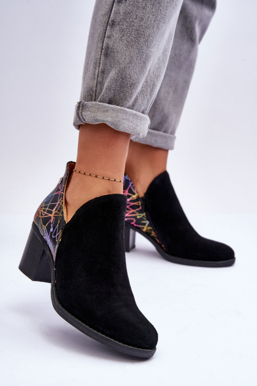 Botas de mujer con tacones Tiene queciejka 04492-99 de color negro Botas de mujer con tacones Tiene queciejka 04492-99 de color negro