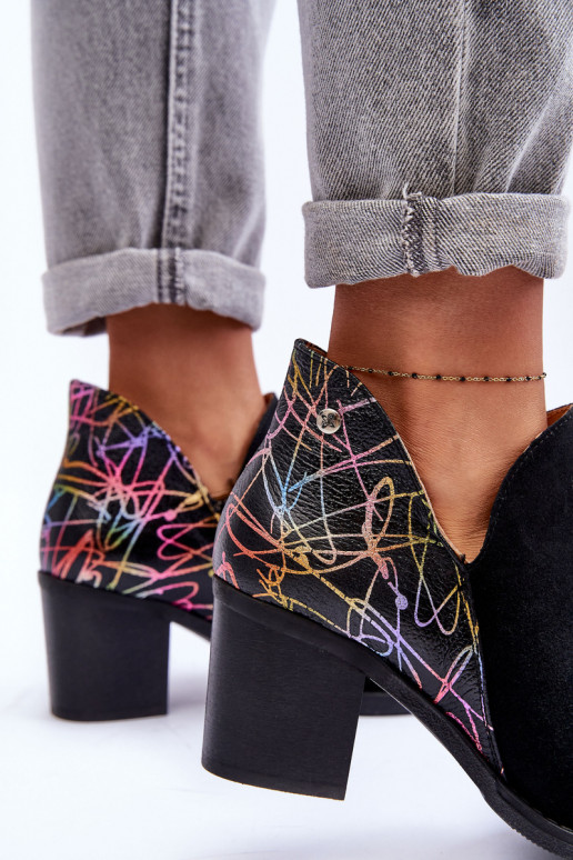 Botas de mujer con tacones Tiene queciejka 04492-99 de color negro Botas de mujer con tacones Tiene queciejka 04492-99 de color negro