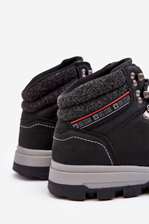 Tiene quesculino botas de montaña Big Star KK174215 de color negro Tiene quesculino botas de montaña Big Star KK174215 de color negro