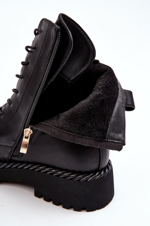 Botas de mujer botas altas de montar con adornos de color negro S.Barski MR870-68