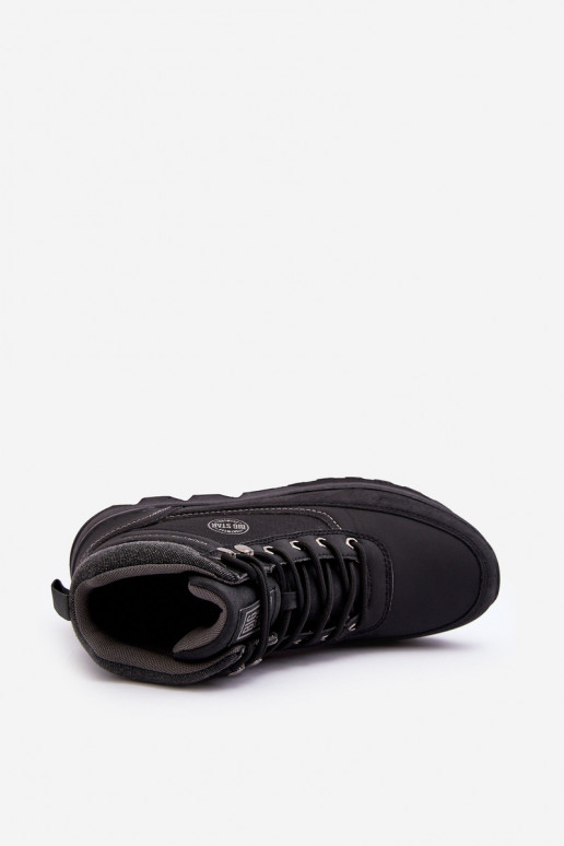 Tiene quesculino botas de montaña de color negro Big Star MM174016 Tiene quesculino botas de montaña de color negro Big Star MM174016