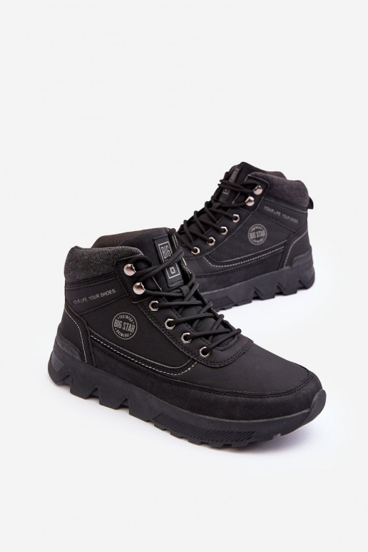 Tiene quesculino botas de montaña de color negro Big Star MM174016 Tiene quesculino botas de montaña de color negro Big Star MM174016