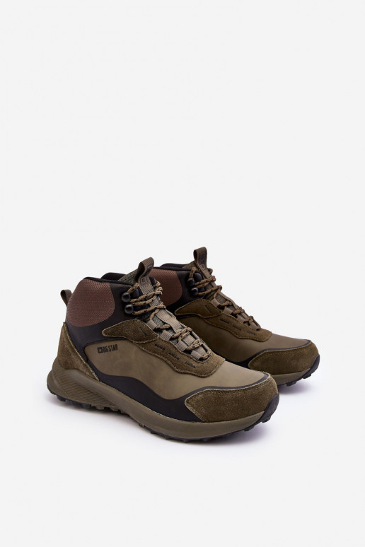 Tiene quesculino botas de montaña calentamiento color verde Big Star MM174333 Tiene quesculino botas de montaña calentamiento color verde Big Star MM174333