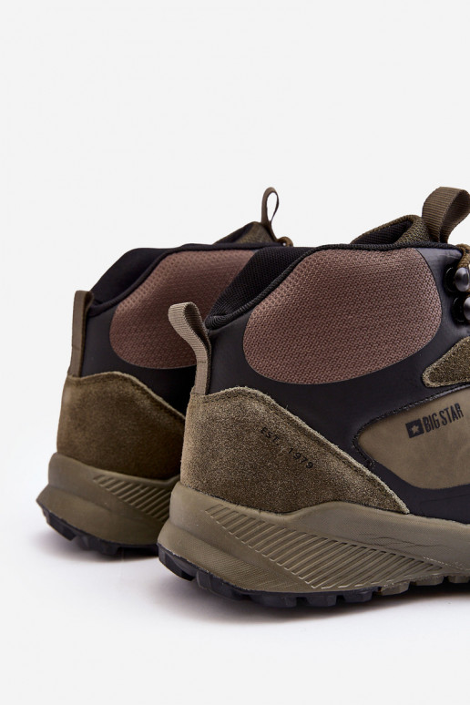 Tiene quesculino botas de montaña calentamiento color verde Big Star MM174333 Tiene quesculino botas de montaña calentamiento color verde Big Star MM174333