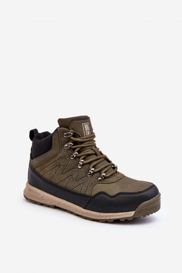Botas de senderismo femeninas forradas color caqui Big Star MM274480
