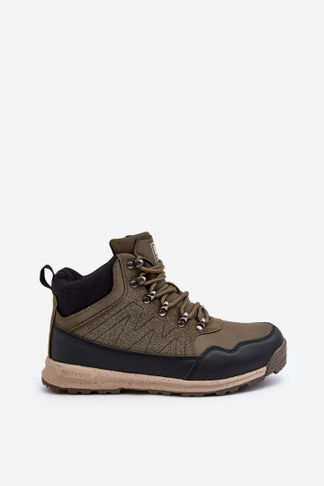 Botas de senderismo femeninas forradas color caqui Big Star MM274480 2