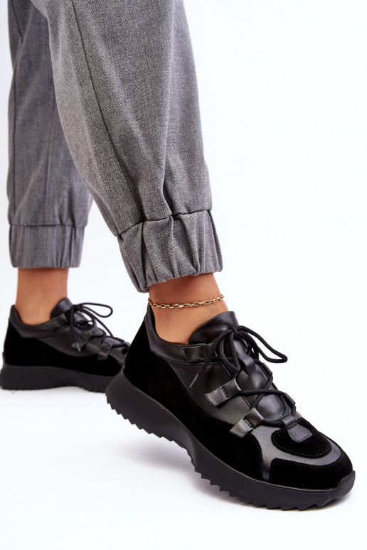 Piel zapatillas Femenino M01/2 Zazoo de color negro Piel zapatillas Femenino M01/2 Zazoo de color negro