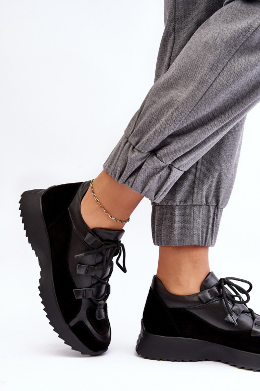 Piel zapatillas Femenino M01/2 Zazoo de color negro Piel zapatillas Femenino M01/2 Zazoo de color negro