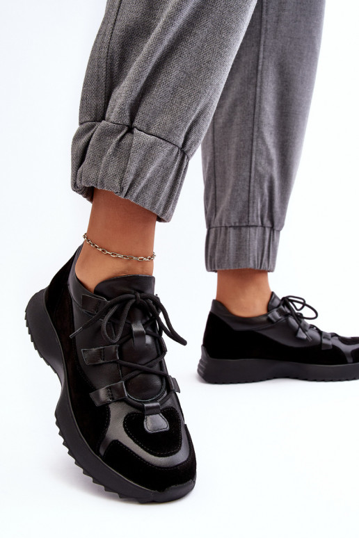 Piel zapatillas Femenino M01/2 Zazoo de color negro Piel zapatillas Femenino M01/2 Zazoo de color negro