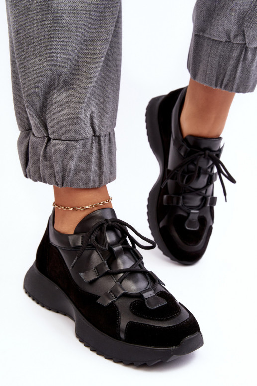 Piel zapatillas Femenino M01/2 Zazoo de color negro Piel zapatillas Femenino M01/2 Zazoo de color negro