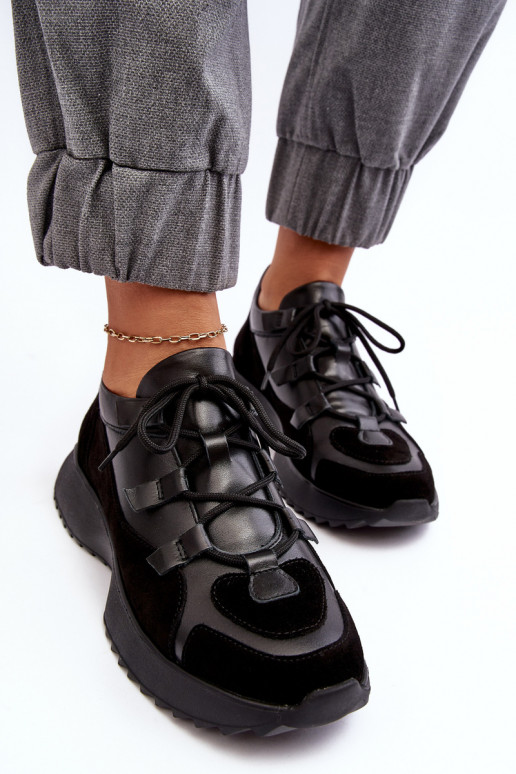 Piel zapatillas Femenino M01/2 Zazoo de color negro Piel zapatillas Femenino M01/2 Zazoo de color negro