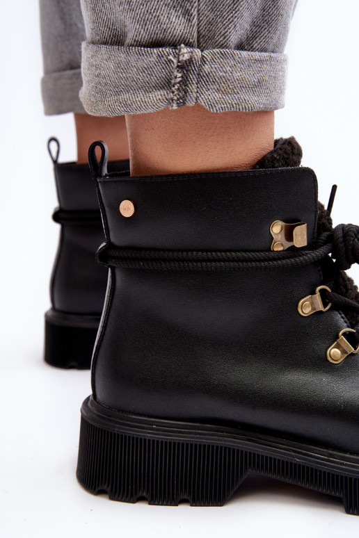 Piel Botas zapatos Femenino GOE MM2N4082 de color negro