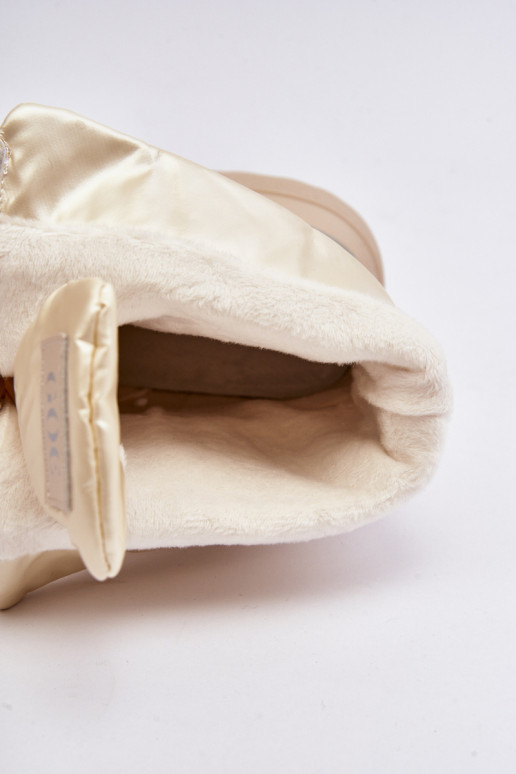 Botas de nieve Femenino Sobre una suela gruesa con cremalleras GOE MM2N4079 beige Botas de nieve Femenino Sobre una suela gruesa con cremalleras GOE MM2N4079 beige