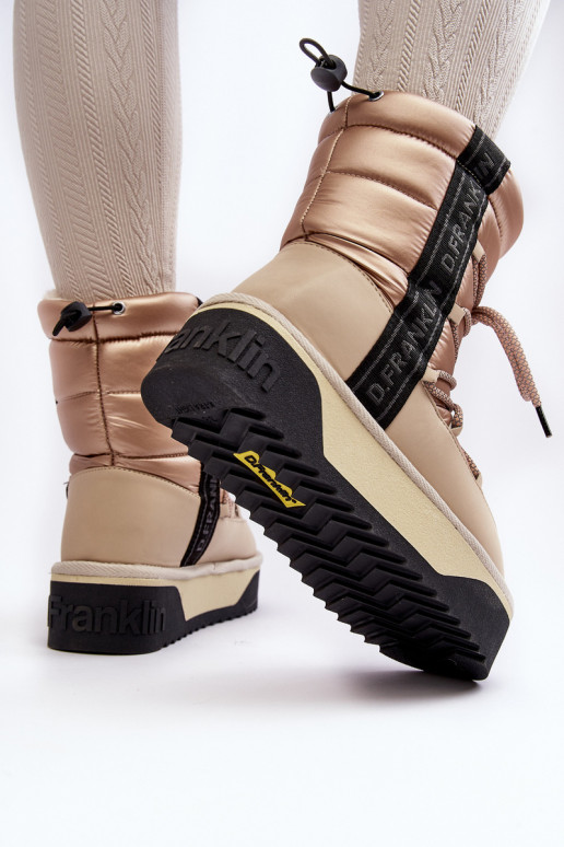 Botas de nieve Femenino Sobre una suela gruesa Vegano D.Franklin DFSH371006 beige Botas de nieve Femenino Sobre una suela gruesa Vegano D.Franklin DFSH371006 beige