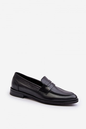 Tiene quesculino Piel zapatos Mocasines Zazoo 1570/1 de color negro