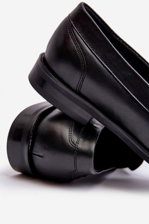 Tiene quesculino Piel zapatos Mocasines Zazoo 1570/1 de color negro Tiene quesculino Piel zapatos Mocasines Zazoo 1570/1 de color negro