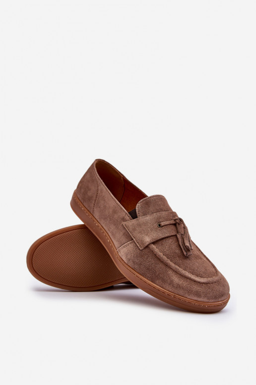 Tiene quesculino de gamuza Mocasines zapatos Zazoo 1566 color marrón Tiene quesculino de gamuza Mocasines zapatos Zazoo 1566 color marrón