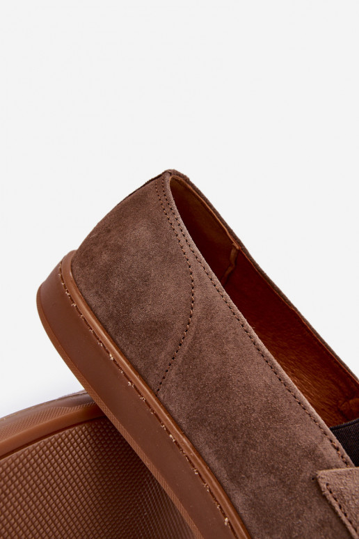 Tiene quesculino de gamuza Mocasines zapatos Zazoo 1566 color marrón Tiene quesculino de gamuza Mocasines zapatos Zazoo 1566 color marrón