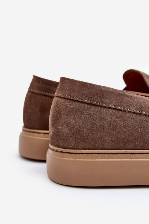 de gamuza Zapatos de hombre Mocasines Zazoo 1574 beige de gamuza Zapatos de hombre Mocasines Zazoo 1574 beige