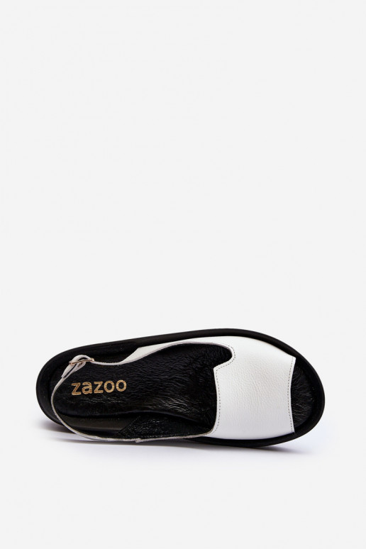 Zazoo 2893 Sandalias de mujer Piel na Gruesoj PodeszAie el color blanco Zazoo 2893 Sandalias de mujer Piel na Gruesoj PodeszAie el color blanco