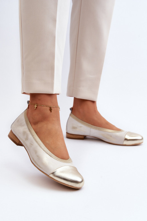 Zazoo 2890 bailarinas color dorado Limpiado Zazoo 2890 bailarinas color dorado Limpiado