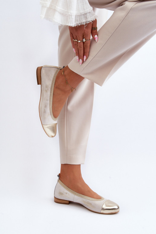 Zazoo 2890 bailarinas color dorado Limpiado Zazoo 2890 bailarinas color dorado Limpiado