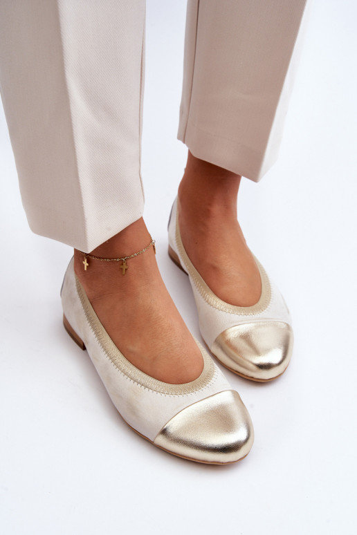 Zazoo 2890 bailarinas color dorado Limpiado Zazoo 2890 bailarinas color dorado Limpiado