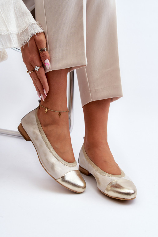 Zazoo 2890 bailarinas color dorado Limpiado Zazoo 2890 bailarinas color dorado Limpiado