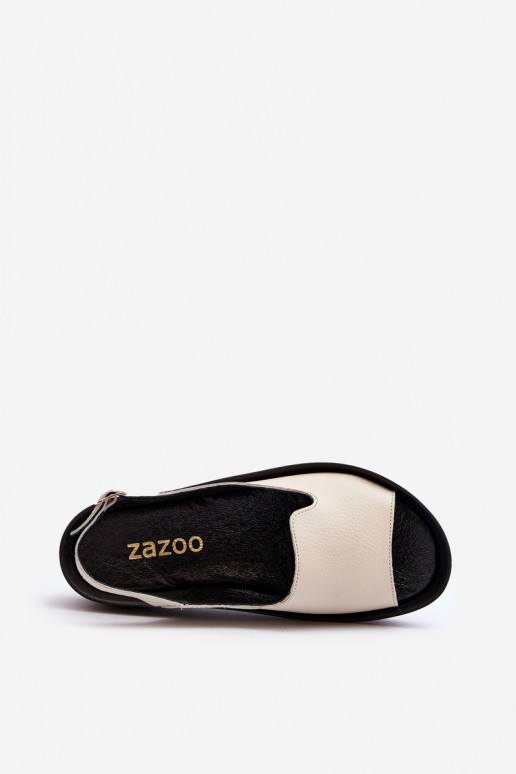 Zazoo 2893 Sandalias de mujer Piel na Gruesoj PodeszAie color marfil Zazoo 2893 Sandalias de mujer Piel na Gruesoj PodeszAie color marfil