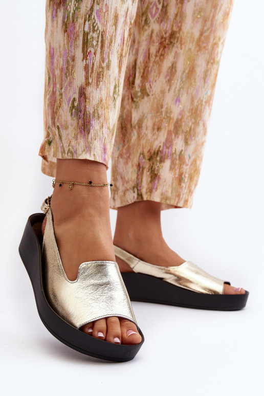 Zazoo 2893 Sandalias de mujer Piel na Gruesoj PodeszAie color dorado Zazoo 2893 Sandalias de mujer Piel na Gruesoj PodeszAie color dorado