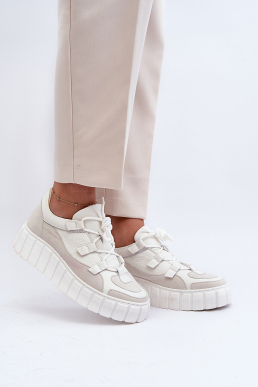 Femenino Piel zapatillas con una plataforma M01/1 Zazoo color marfil Femenino Piel zapatillas con una plataforma M01/1 Zazoo color marfil