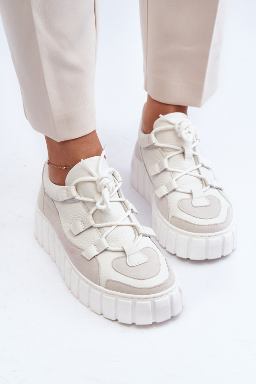 Femenino Piel zapatillas con una plataforma M01/1 Zazoo color marfil Femenino Piel zapatillas con una plataforma M01/1 Zazoo color marfil