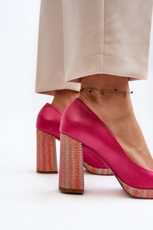 Zapatos con tacones Laura Messi 2746 color rosa