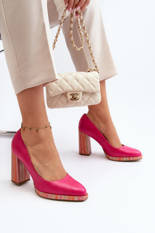 Zapatos con tacones Laura Messi 2746 color rosa