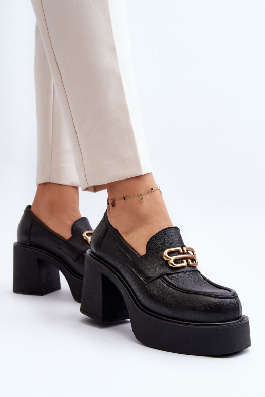 Zazoo 20170 zapatos Piel Femenino con tacones de color negro Zazoo 20170 zapatos Piel Femenino con tacones de color negro